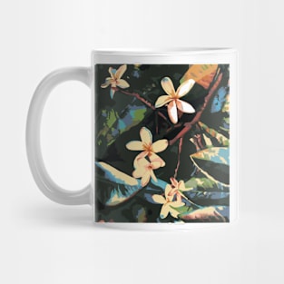 vintage tropical flowers Mug